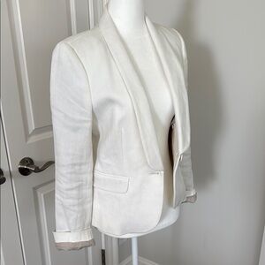 Elegant White Women's Blazer